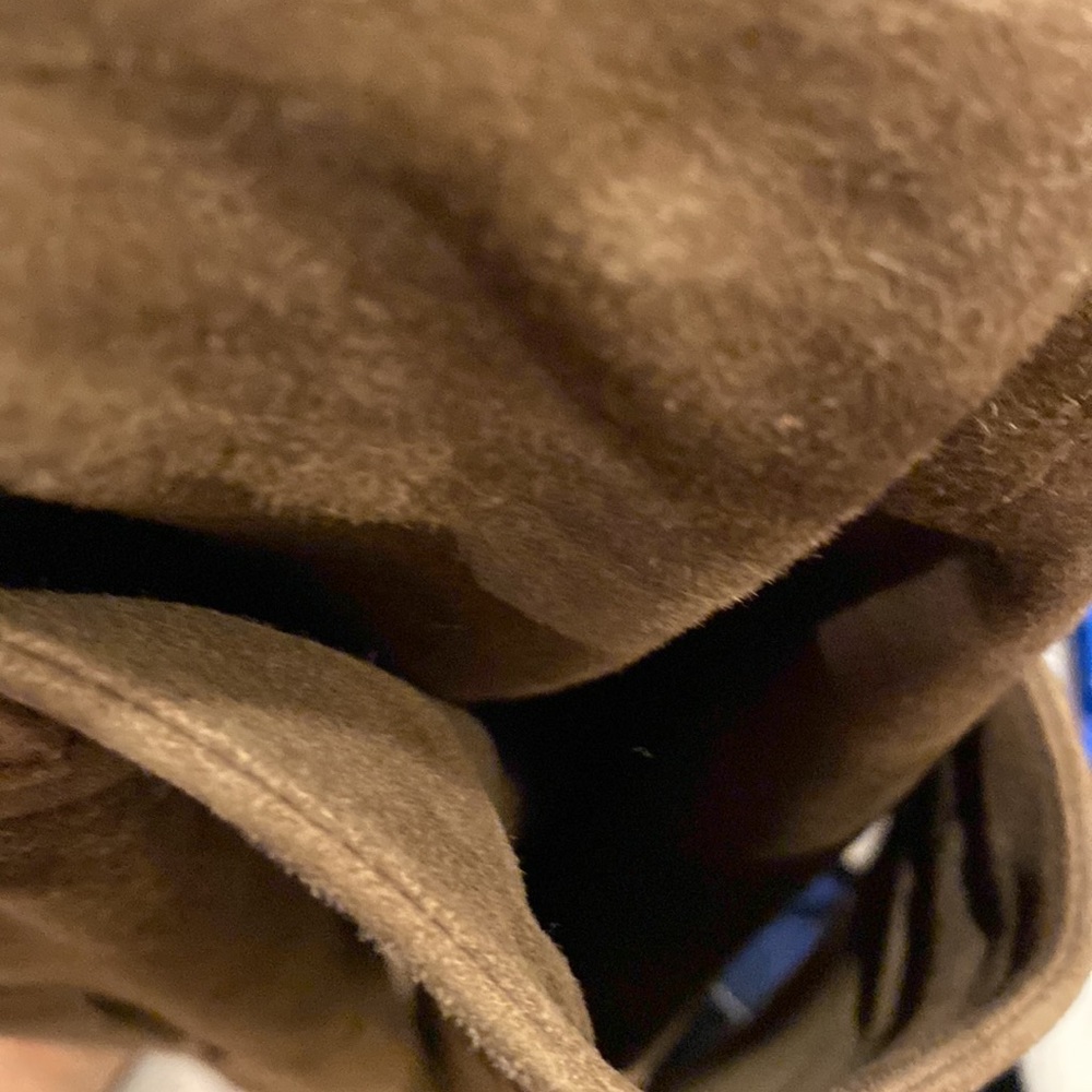 Faconnable brown suede lined skirt wrap knee length-12-Bundle discount - Picture 12 of 12